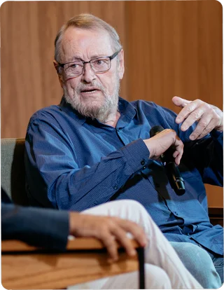 Retrato de Antônio Carbonari, professor convidado.