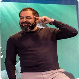 Retrato de Marcos Fiel, professor convidado.